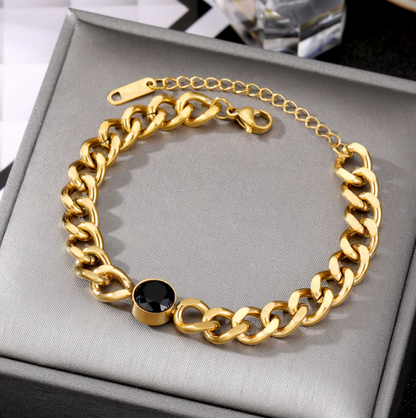 Pulsera corona negra - Black Crown